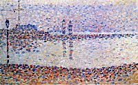Study for -The Channel at Gravelines, Evening-, 1890, seurat
