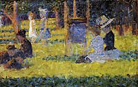 Study for -A Sunday Afternoon on the Island of La Grande Jatte-, 1884, seurat