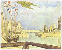 Sunday, Port-en-Bessin, 1888, seurat