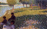 Three Men Seated, 1884, seurat