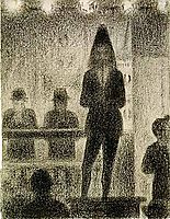 Trombone player, 1887, seurat