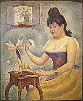 Young Woman Powdering Herself, 1888-1890, seurat