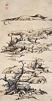 Landscape (Ni Zan Style), shanren