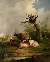 Landscape with Cattle, shayer