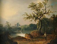 Landscape with Figures on a Path, shayer