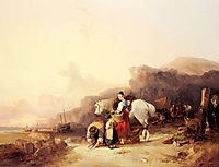 Unloading The Catch, Near Benchurch, Isle, shayer