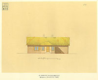 Architectural project of private house. Main facade., 1860, shevchenko