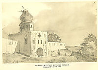 A gate in Gustynia. Church of St. Nicholas, 1845, shevchenko