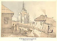 In Pereiaslav. The Church of the Intercession., 1845, shevchenko