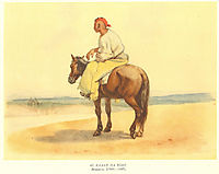 Kazakh on a horseback, 1849, shevchenko