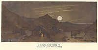 Moonlit night in mountains, 1857, shevchenko