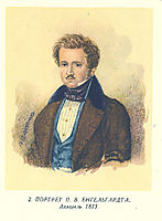 Portrait of P. V. Engelgart, 1833, shevchenko