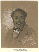 Portrait of Ira Aldridge, 1858, shevchenko