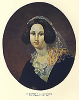 Portrait of E. V. Keykuatova, 1847, shevchenko