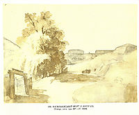 Vasylkiv fort in Kyiv, 1846, shevchenko