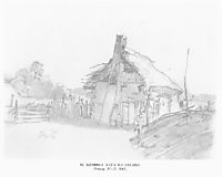 Widow`s hut in Ukraine, 1843, shevchenko