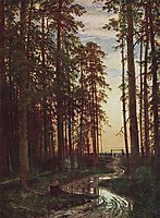 Evening in a pine forest, 1875, shishkin