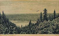 From the banks of the Kama River near Yelabuga, 1885, shishkin