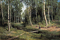 In The Birch Tree Forest , 1883, shishkin