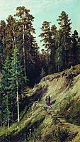 In the forest. From the forest with mushrooms, 1883, shishkin
