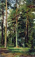 Meadow with pine trees, shishkin