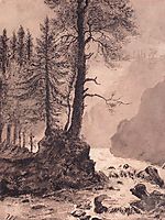 Mountain River, 1886, shishkin