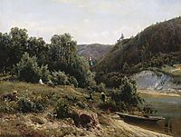 Near the monastery, 1870, shishkin