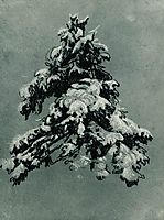 Pine in the snow, 1890, shishkin