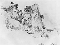Pines on the cliffs. Alupka, 1879, shishkin