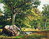 Sunny day in the woods. Oaks, 1891, shishkin