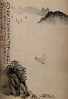 Boats to the door, 1707, shitao