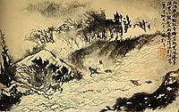 The crosses Torrent, 1699, shitao