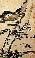 A friend of solitary trees, 1698, shitao