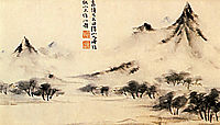 Mists on the mountain, 1707, shitao