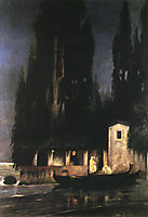 Departure from an Island at Night, c.1890, siemiradzki