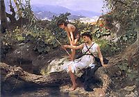 Fishing. A Scene from the Roman Life, 1879, siemiradzki