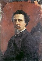 Unfinished Self-portrait, c.1876, siemiradzki