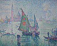 The Green Sail, Venice, 1904, signac