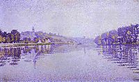 River-s Edge; The Seine at Herblay, 1889, signac