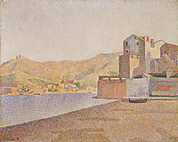 Town beach, Collioure, 1887, signac