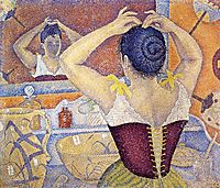 Woman Taking up Her Hair, 1892, signac