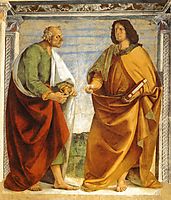 Pair of Apostles in Dispute, 1482, signorelli