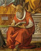 St. Jerome (detail from Virgin Enthroned with Saints), signorelli