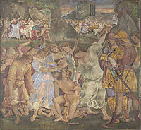 The Triumph of Chastity - Love Disarmed and Bound, 1509, signorelli