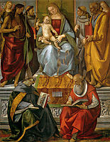 Virgin Enthroned with Saints, signorelli