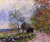 Along the woods in Autumn, 1885, sisley