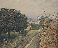 Among the Vines, Louveciennes, 1865, sisley