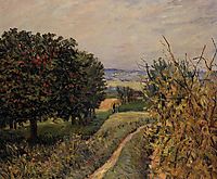 Among the Vines near Louveciennes, 1874, sisley