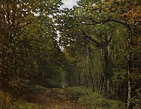 Avenue of Chestnut Trees near La Celle Saint Cloud, 1867, sisley