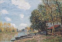 The banks of the Loing Moret, 1885, sisley